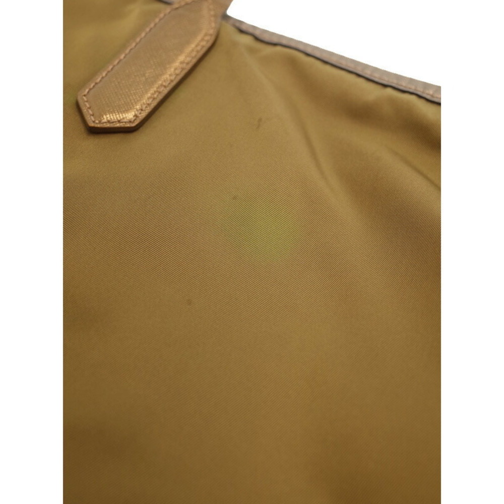 Prada tote bag Saffiano leather trim Tan Brown - Picture 8 of 9